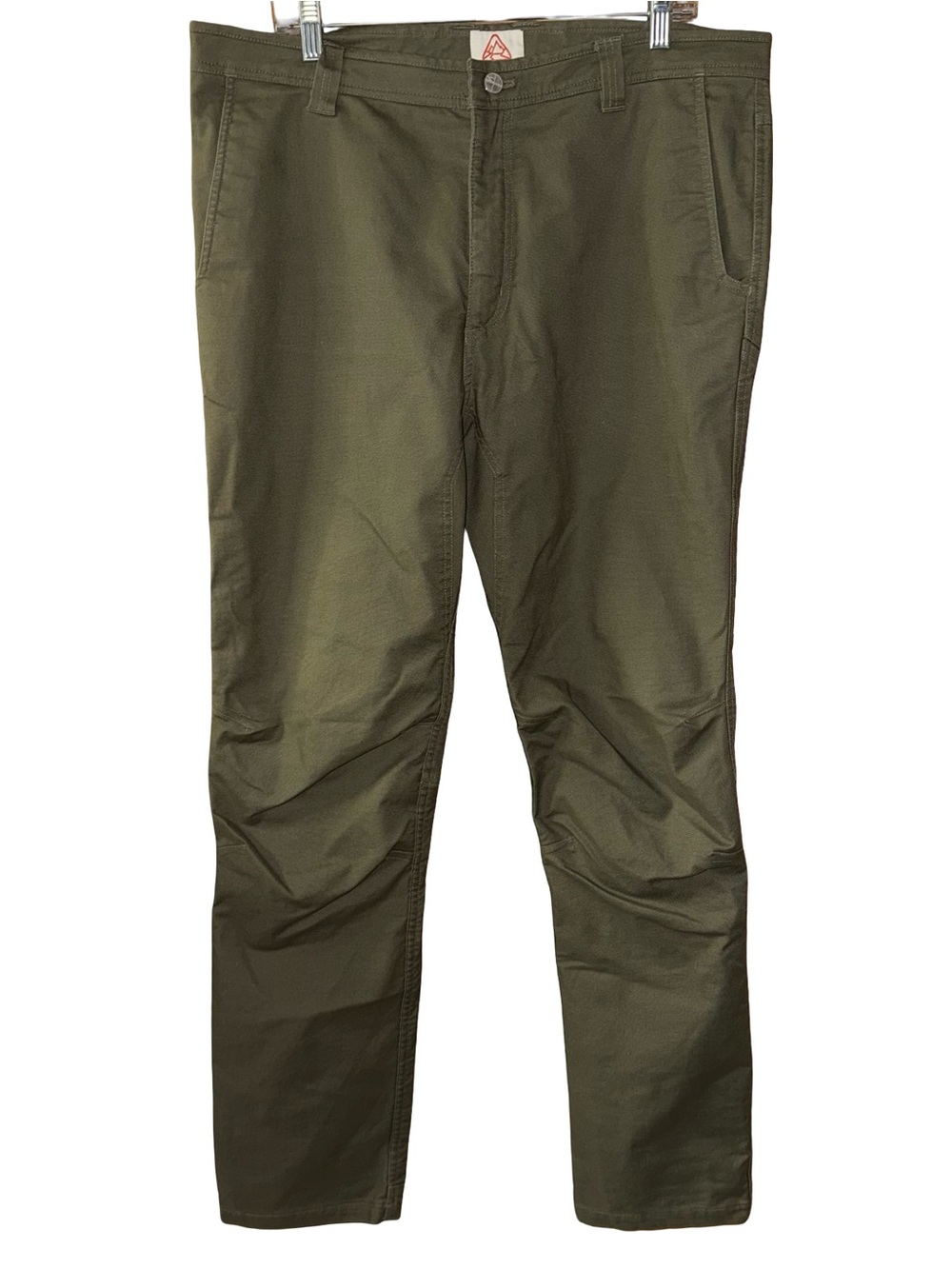 Livsn Flex Canvas V3 Pants men’s sz 36 Olive Green articulated gusset